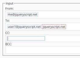 Email Address Input Enhancement Plugin With Jquery Emailinput Free Jquery Plugins