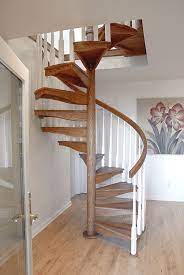 All Wood Spiral Staircase Spiral Stairs Spiral Staircase Staircase In Living Room