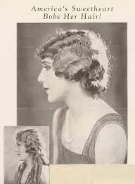 Cu on pickford with bobbed hair. The Most Famous Curls In The World Silent Ology