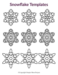 Free Printable Small Snowflake Templates Snowflake Template Snowflake Coloring Pages Paper Snowflake Patterns