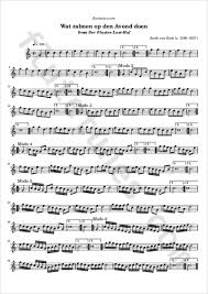 Select up to 20 pdf and image files from your computer or drag them to the drop area. Wat Zalmen Op Den Avond Doen From Der Fluyten Lust Hof J Van Eyck Free Flute Sheet Music Flutetunes Com