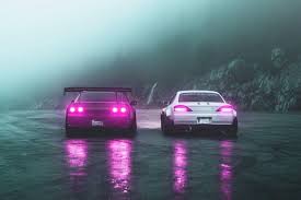 Support us by sharing the content, upvoting wallpapers on the page or sending your own background. Back View Tuned R32 Vs Silvia S15 Street Racing Cars Jdm Wallpaper Japan Cars