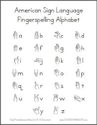 Black And White Free Printable Sign Language Alphabet Asl American Sign Language Fingerspelling Alphabet Handout Free To Print Pdf File Language Worksheets Sign Language Alphabet Sign Language Phrases