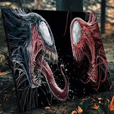 100 авианосцев vs адский спуск! Carnage Vs Venom Canvas Set Legendary Wall Art