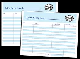 Printable Printable Reading Log In Spanish Fellowes