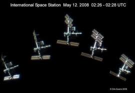 Image result for international space station through telescope