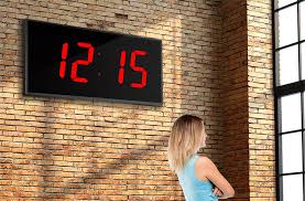 The Biggest 15" Numeral LED Wall Clock with Remote Control and Super Piranha LED's