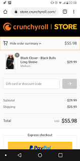 A crunchyroll gift card can also be redeemed on vrv to access the complete collection of dubbed anime through funimation. Am I Insane For Thinking That Crunchyroll Shipping Fee To Canada For A T Shirt Is Astronomical Crunchyroll