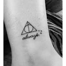 Harry Potter Deathly Hallows Tattoo With Always Potterhead Harrypotter Tattoos Always Harry Potter Tattoo Deathly Hallows Tattoo Harry Potter Tattoos