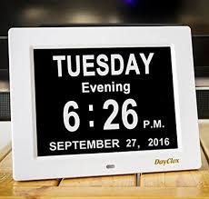 Dayclox Updated Original Memory Loss Digital Calendar Day Clock Dementia Clock With Day Cycles Digital Calendar Gifts For Elderly Dementia Clock