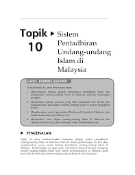 Bab 5 sistem perundangan malaysia objektif pembelajaran objektif pembelajaran pada akhir bab ini, pelajar diharapkan dapat: Https Pdfcoffee Com Download Topik 10 Sistem Pentadbiran Undang Undang Islam Di Malaysia Pdf Free Html