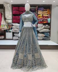 Lahenga Suit 3pcs - saree dry cleaning Gurugram | dry cleaner near Sector 43 metro | premium dry cleaner near M3M Golf Estate