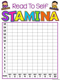 reading stamina chart for kindergarten bedowntowndaytona com