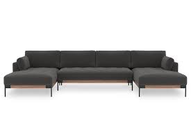 Ethan C Shape Sectional Sofa Stone Gray Castlery Sectional Sofa Modern Sofa Sectional Modular Sectional Sofa