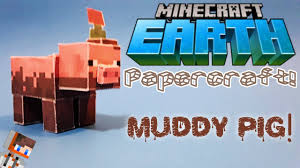 See more ideas about minecraft printables minecraft paper crafts. How To Make A Papercraft Muddy Pig Minecraft Earth Youtube