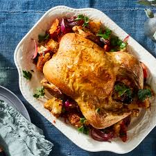 Add the spices, tomato paste, oil and lime juice. Simple Roast Chicken Recipe With Vegetables Roast Chicken Temperature