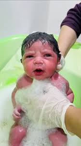 baby #cute baby bath