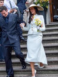 Surrounded by their nearest and dearest, @dualipa and #callumturner have  tied the knot in London. The singer wore custom @schiaparelli and @bvlgari  jewels for the intimate ceremony while the groom wore a