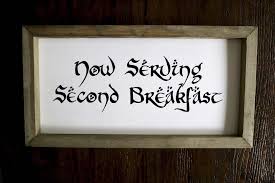 We all know hobbits love their breakfast. Diy Second Breakfast Hobbit Sign From Lord Of The Rings Popcorner Reviews