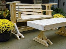 5ft Glider Swing With Cup Holder Solid Wood Custom Outdoor Etsy In 2020 Porch Glider Custom Outdoor Furniture Patio Decor