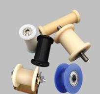 U H groove Plastic UHMW PE Pulley Wheel H Shape Small Plastic PA6 Nylon  Pulley Wheel for Door and Window ID 12MM