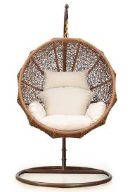 Hammock chairs and basket hanging chairs, depending on whether they have a hard or a soft seating surface. Round Outdoor Ball Shaped Wicker Swing Chair With Stand