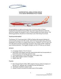 What's inside an airplane ? 747 8 Quick Reference Supercritical 747