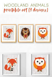 Woodland Animals Nursery Art Free Printable Decor Nursery Art Free Nursery Art Printable Nursery Art