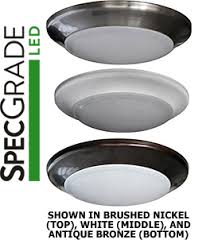 120v 12 Watt Led Premium Series Faux Recessed Flush Mount 5 9 Dia