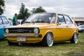 Audi 50 With Cool Euro Wheels Vw Polo Coole Autos Alte Schule