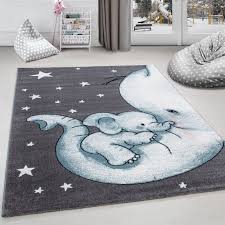 Kinderteppich Kinderzimmer Teppich Niedlicher Elefantenbaby Stern Grau Weiss Blau Https Www Carpettex De D Teppich Kinderzimmer Kinderteppiche Kinder Zimmer
