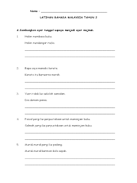 Latihan ayat tunggal dan ayat majmuk tahun 3full description. Latihan Bina Ayat Majmuk Thn 2