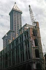 When The Landmark Seattle Hotel Fell For The Sinking Ship Parking Garage Seattle Hotels Occidental Hotel Occidental