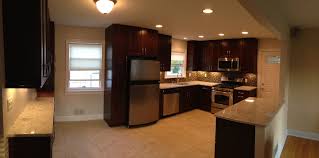 The bright yellow undertone gives. Kitchen Remodel Open Floor Plan Tile Dark Cabinets Eat In Kitchen Kitchen Ideas Recessed Kitchen Remodel Small Kitchen Remodel Kitchen Floor Plans