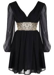 Roman Holiday Dress Features An Elegant Wrap Style Bodice Framed By Long Airy Chiffon Sleeves Double Deep V N Fashion Long Sleeve Sequin Dress Pretty Dresses