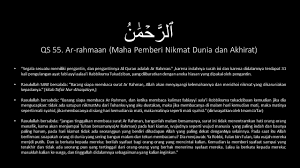 Surat muhammad surat al fath surat al hujurat surat qaf surat ad dariyat surat at tur surat an najm surat al qamar surat ar rahman surat al waqiah surat al hadid surat al mujadila surat al hashr surat al mumtahinah surat as saf surat al jumaa surat al munafiqun surat at taghabun. Belajar Mengaji Surat Ar Rahman Arab Latin Dan Terjemah Ust T Hanan Attaki Lc Youtube