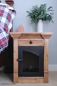 The dog kennel has been crafted from strong mdf along with metal wire side panels providing durability and a crate that is built to last. Diy Dog Crate End Table Or Nightstand Building Plans