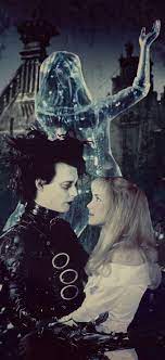 Forever Edward And Kim Make By Gimp Edwardscissorhands Edwardkim Timburton Scissor Tim Burton Characters Edward Scissorhands Tim Burton Films