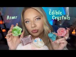 Asmr with Edible Crystals Crunchy Eating Sounds, Crystal Tapping and  Scratching