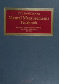 The eighteenth mental measurements yearbook : Free Download, Borrow, and  Streaming : Internet Archive