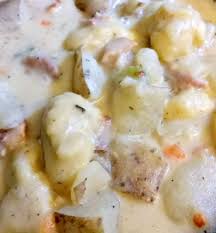 Bisquick Dumplings For Soup A Family Favorite Creamy Potato Soup With Egg Drop Dumplings Not Just Your Ordinary Potato Soup This Creamy Potato Soup Homemade Potato Soup Drop Dumplings