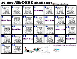 30 Ab And Core Workout Challenge Train Your Temple