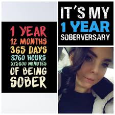 To say I'm so so proud of myself is an understatement..never ever thought  I'd get here but here I am 1 year clean and sober… from the shell of a girl  I