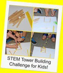 Stem For Kids Tower Building Challenge Wikki Stix Stem For Kids Tower Building Building For Kids