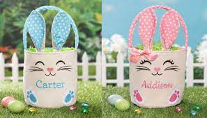 Add to the fun of an easter egg chase with these customized easter baskets. 15 Of The Best Personalized Easter Baskets And Gift Ideas
