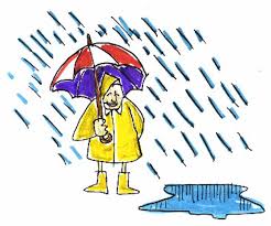 Niña con paraguas de dibujos animados. Este Test De La Persona Bajo La Lluvia Determinara Como Eres En Realidad