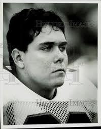 1985 Press Photo Notre Dame Football Player Jeff Pearson