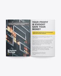 Download Textured Brochure Mockup In Stationery Mockups On Yellow Images Object Mockups PSD Mockup Templates