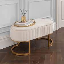 17 gold wood glam ottoman $205.99 save 20% with code 20madebyyou quickview. Ivory Bench Modern Bench Contemporary Bench Stylish Bench