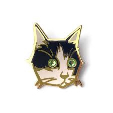 Amazon.com: Pretty Pussy Enamel Cat Pin : Handmade Products
